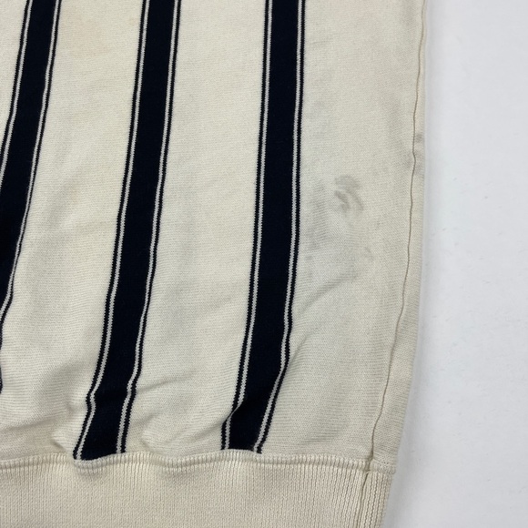 J Crew Sweater Womens Large White Black Striped - Picture 4 of 8